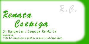 renata csepiga business card